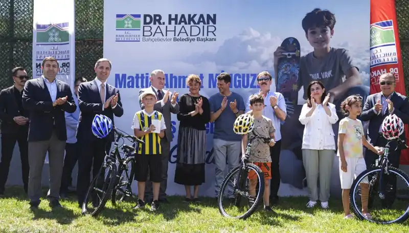 Bahçelievler'de Gençlere Özel Mattia Ahmet Minguzzi Skate Parkı Görkemli Açılışla Hizmete Girdi