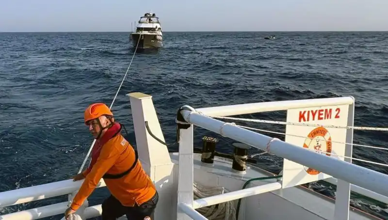 Marmaris Açıklarındaki Sürüklenen Tekne Kahraman Kurtarma Operasyonuyla Kurtarıldı